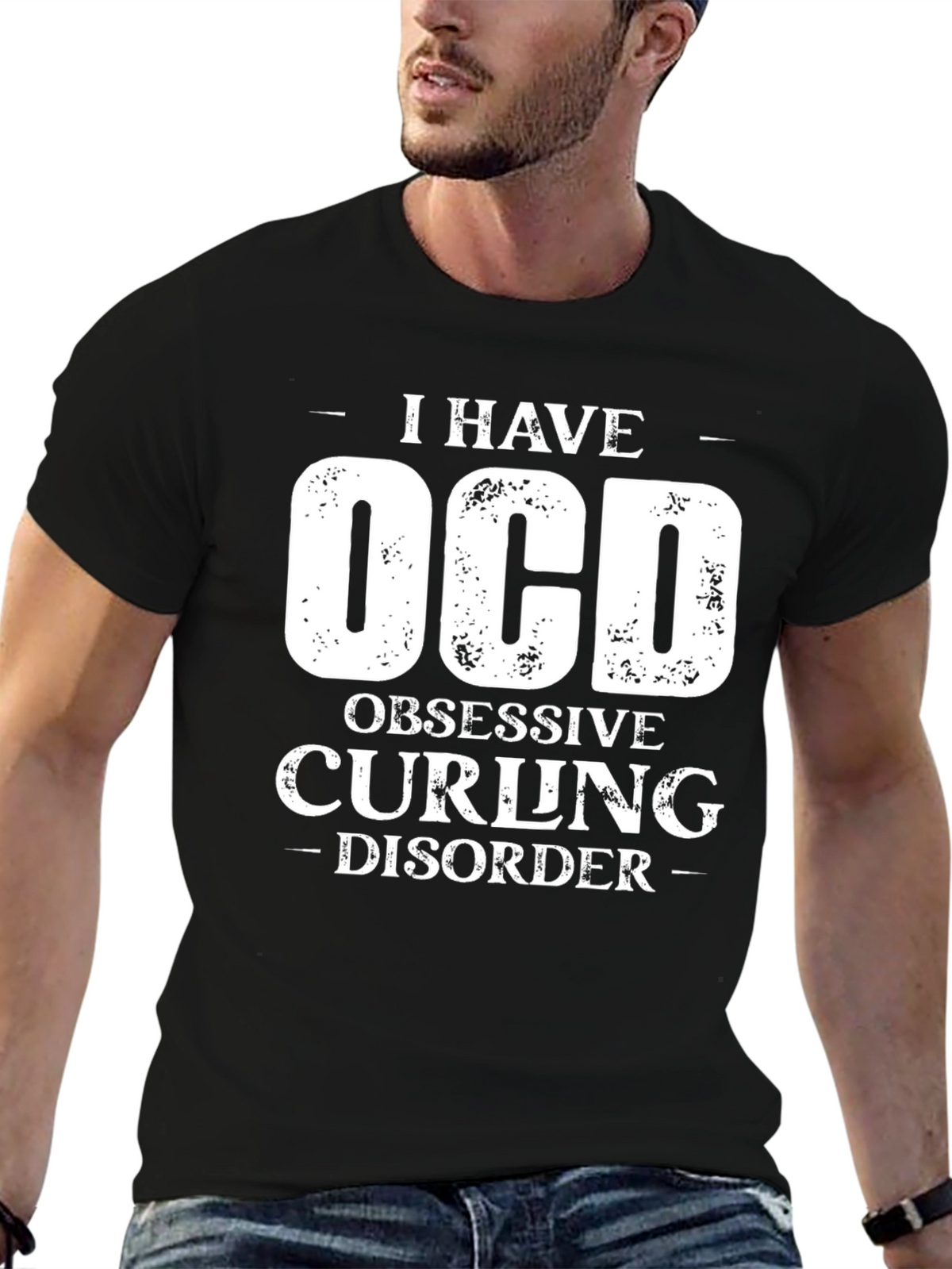 OCD Obsessive Curling Disorder Graphic T-Shirt