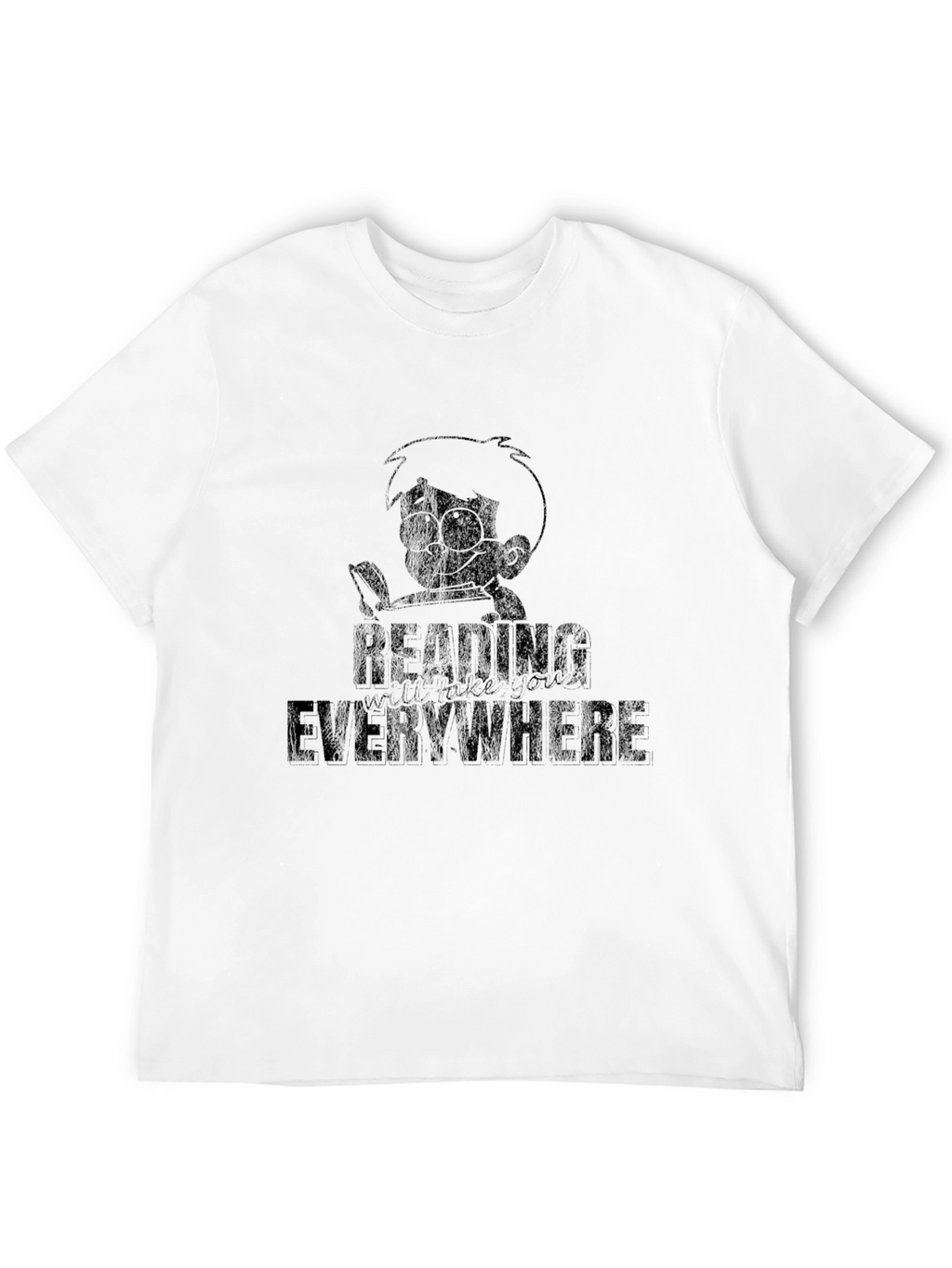 Reading Everywhere Black T-Shirt