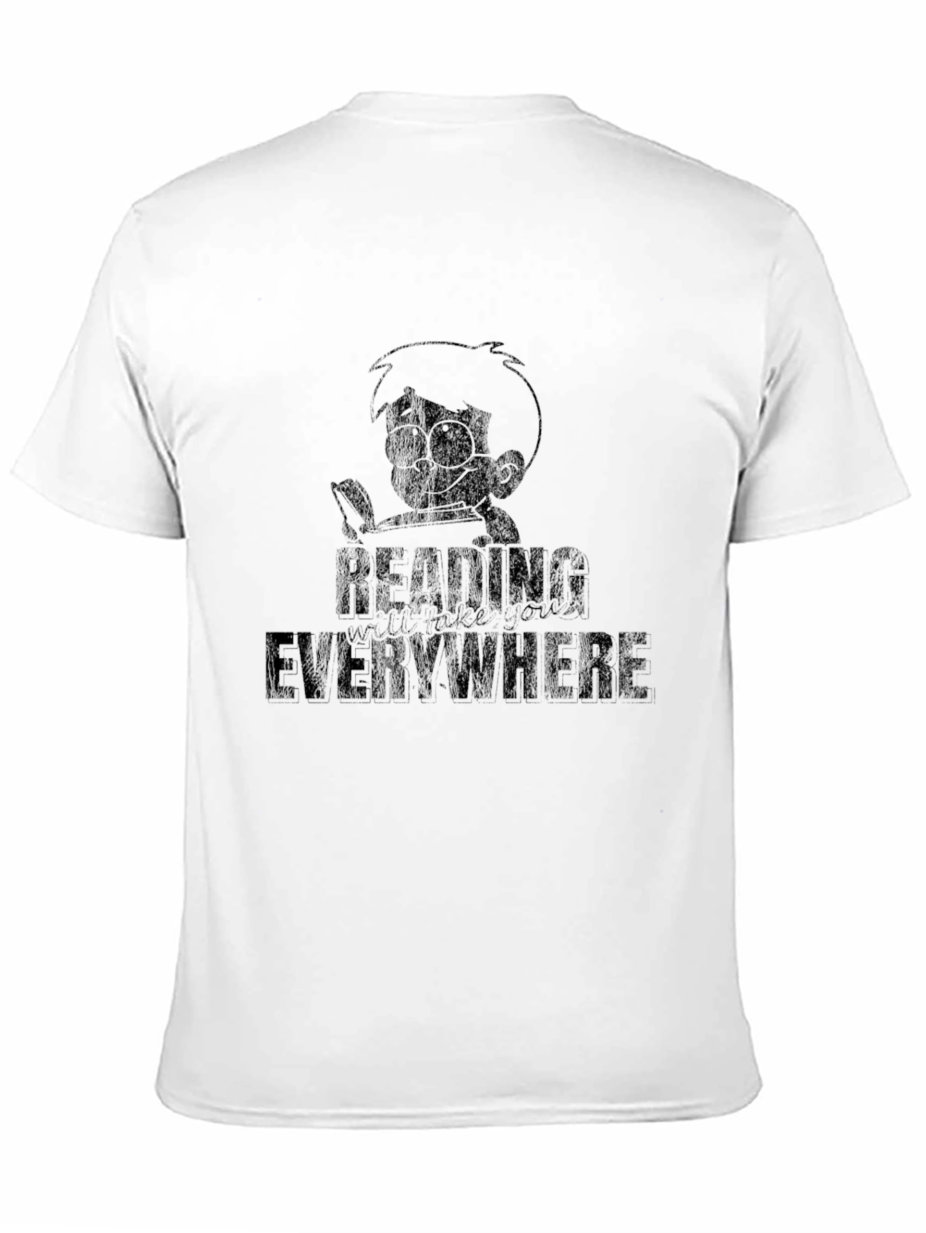 Reading Everywhere Black T-Shirt