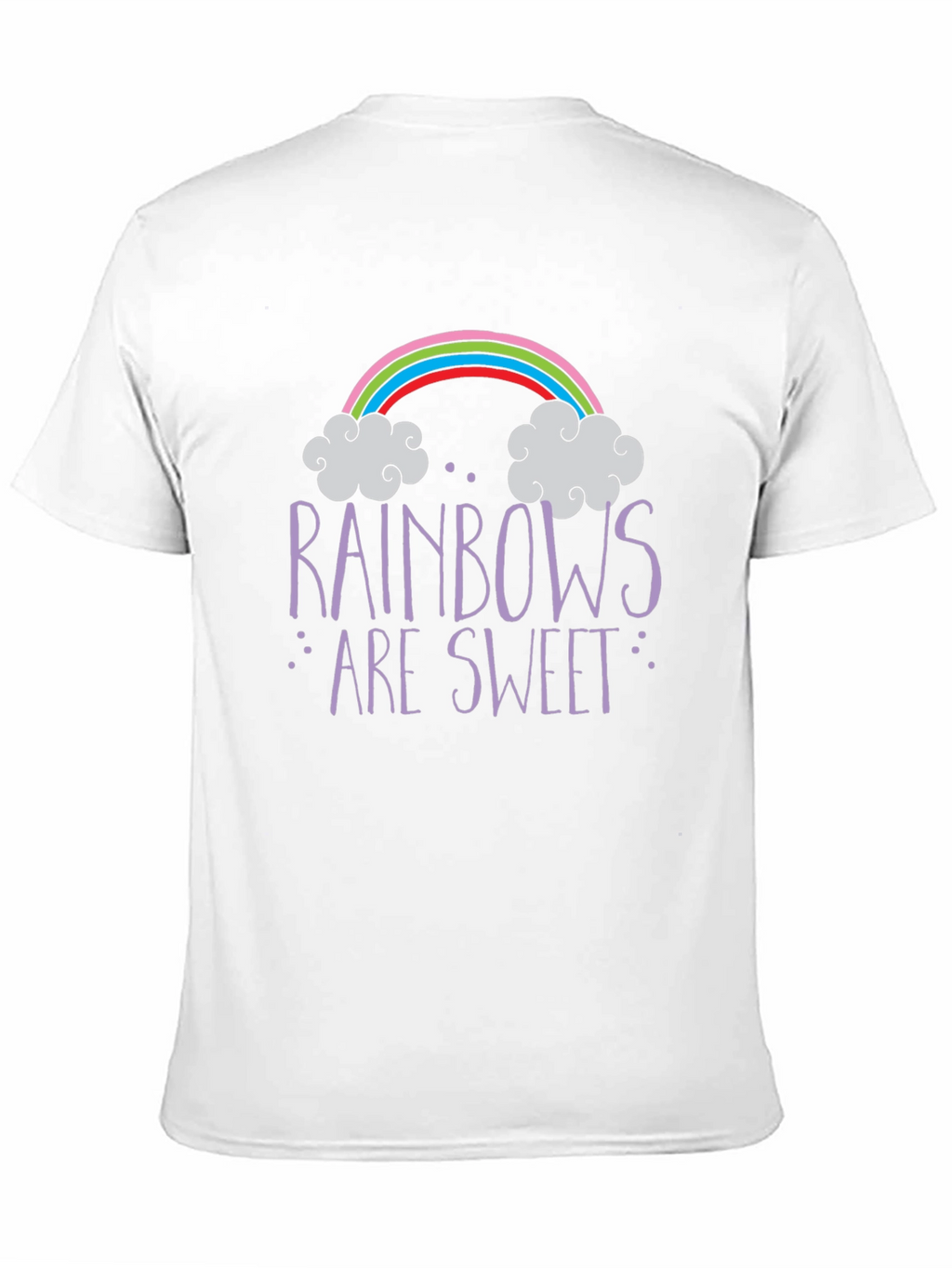 Rainbows Are Sweet Graphic Tee - Trendy Unisex T-Shirt