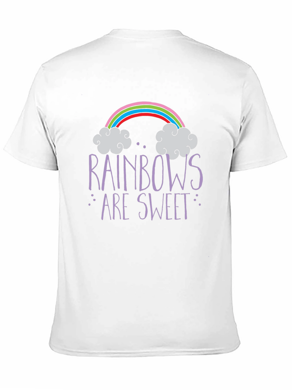 Rainbows Are Sweet Graphic Tee - Trendy Unisex T-Shirt
