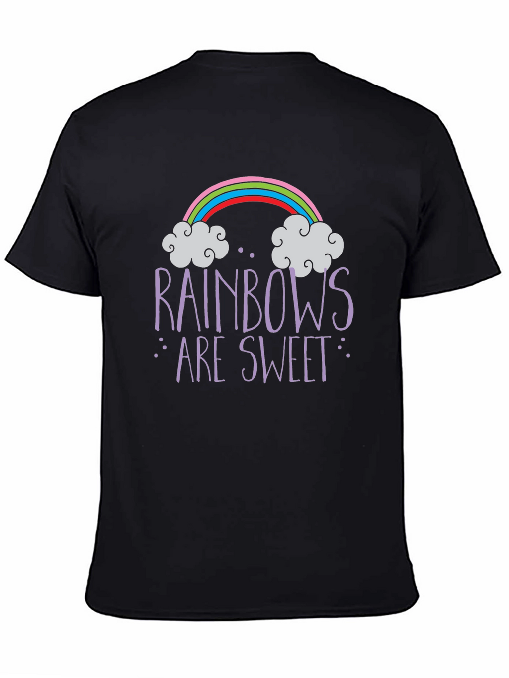 Rainbows Are Sweet Graphic Tee - Trendy Unisex T-Shirt