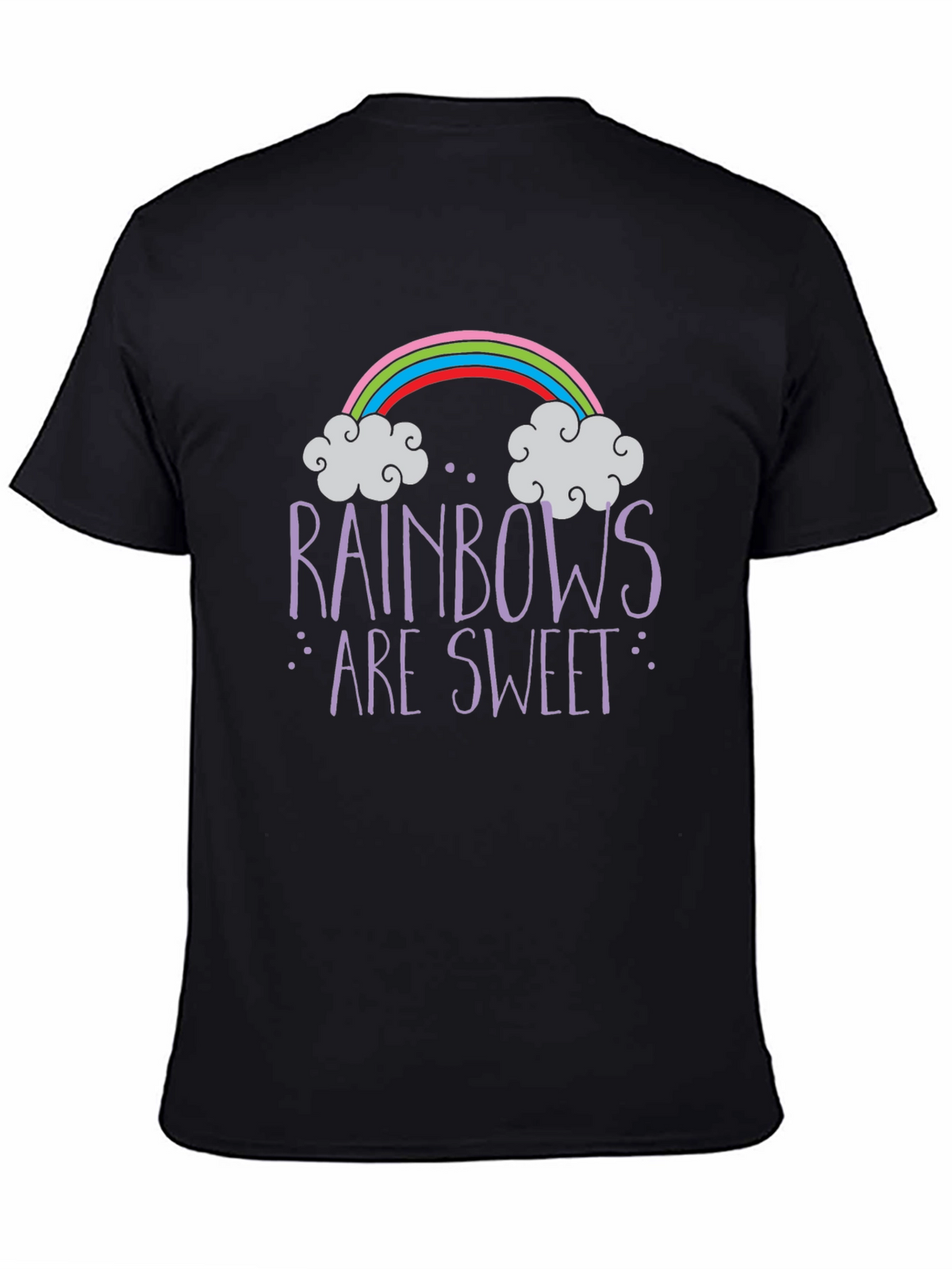 Rainbows Are Sweet Graphic Tee - Trendy Unisex T-Shirt