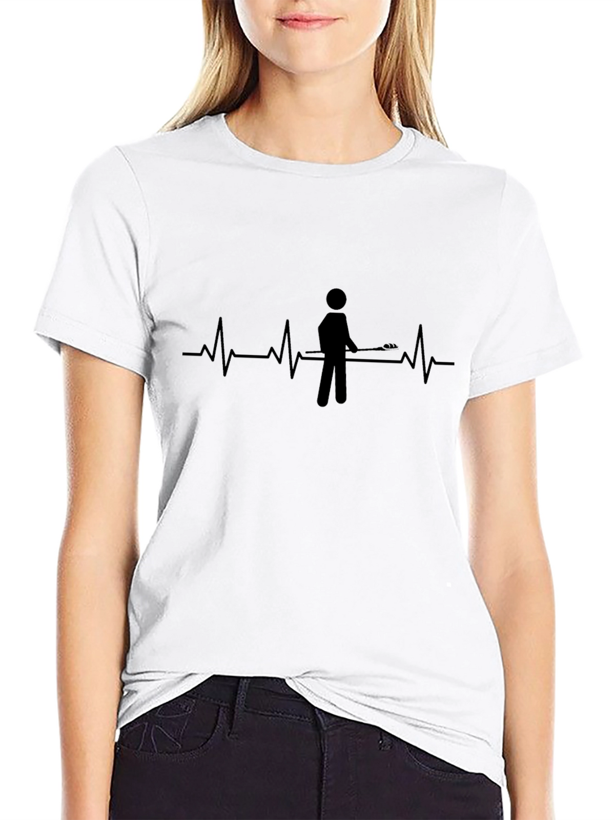 Lacrosse Heartbeat T-Shirt | Sport Tee