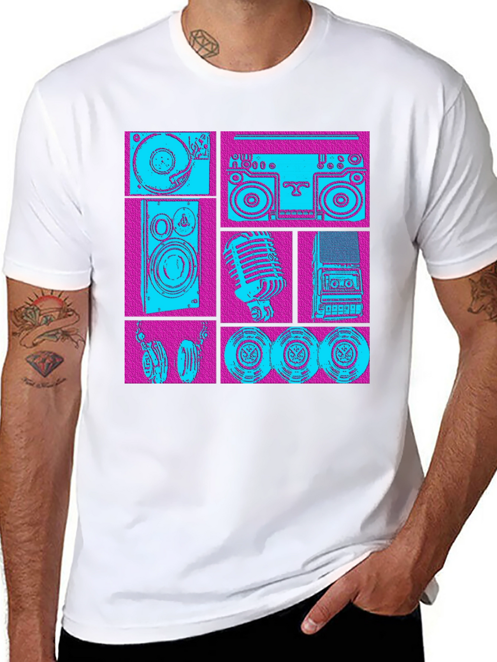 Retro Music Graphic T-Shirt