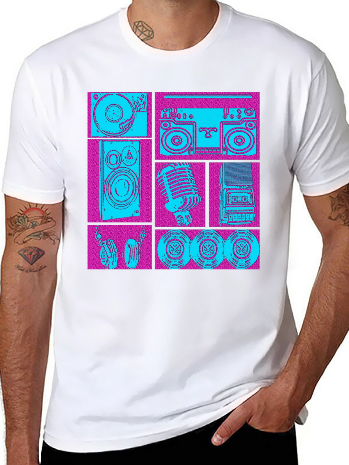 Retro Music Graphic T-Shirt