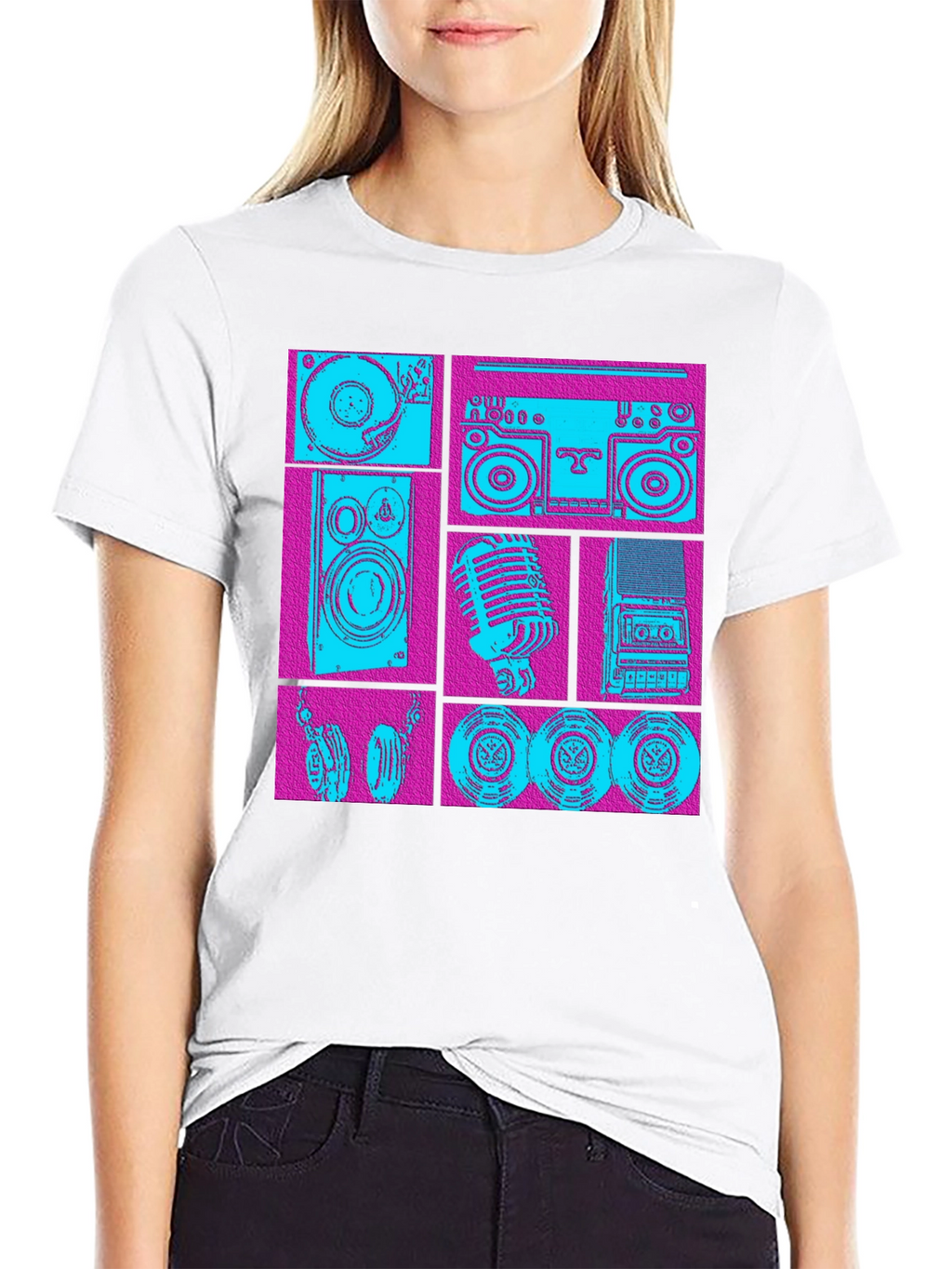 Retro Music Graphic T-Shirt