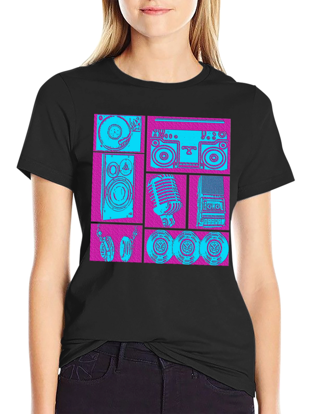 Retro Music Graphic T-Shirt