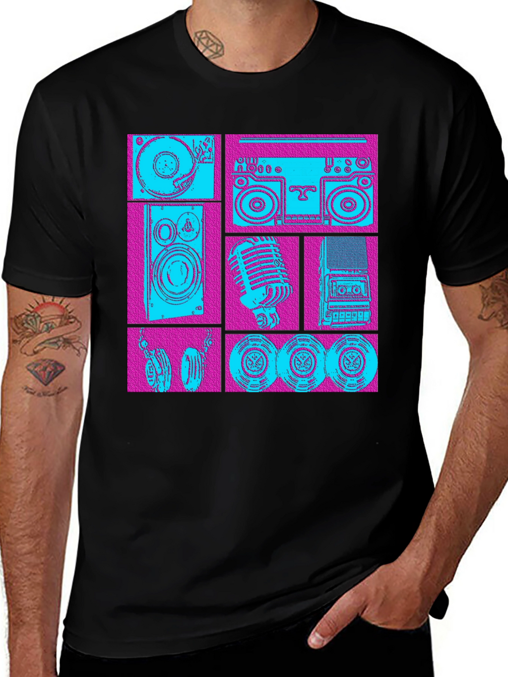 Retro Music Graphic T-Shirt