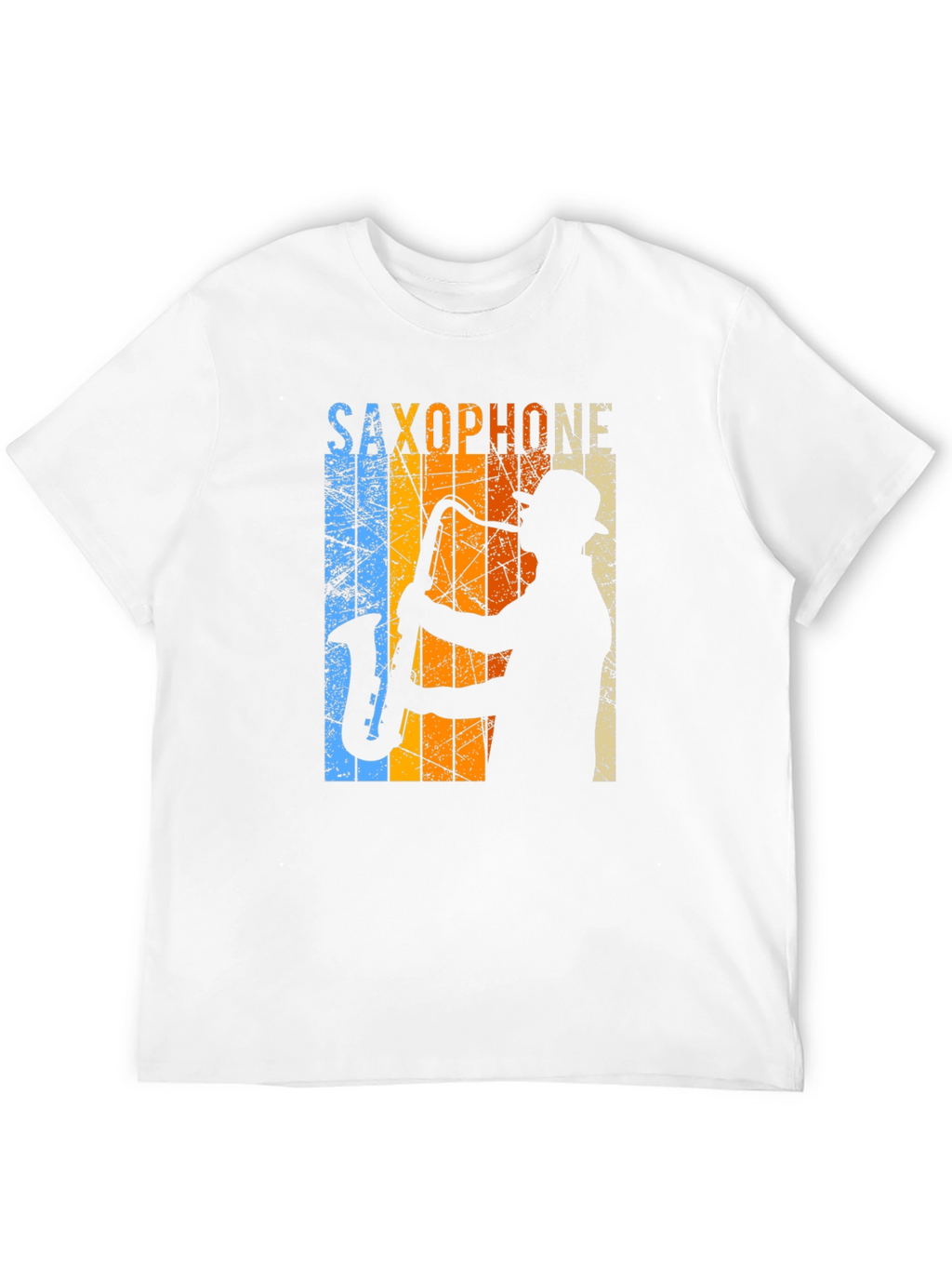 Retro Saxophone Player Graphic T-Shirt