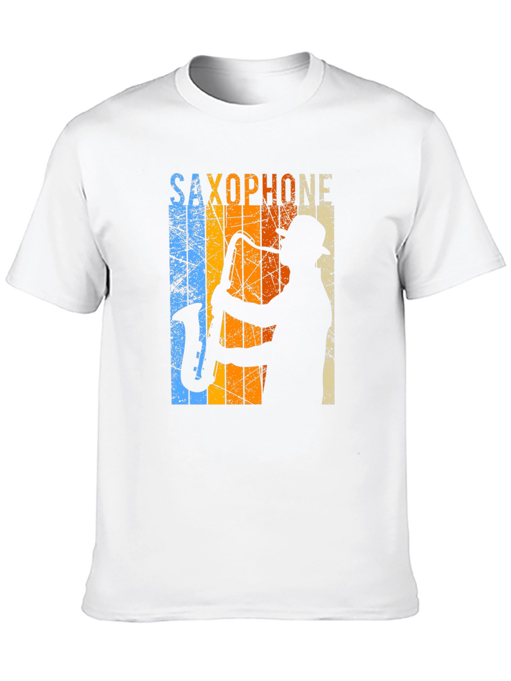 Retro Saxophone Player Graphic T-Shirt