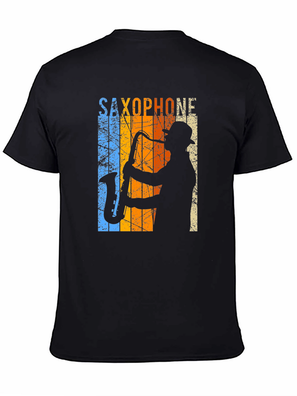 Retro Saxophone Player Graphic T-Shirt