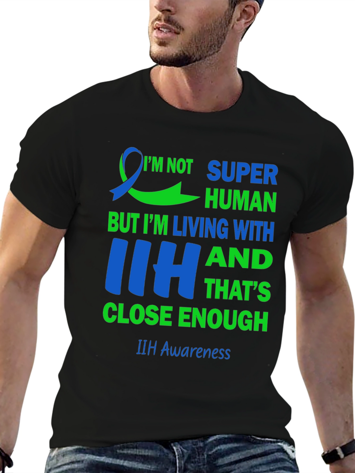 IIH Awareness T-Shirt - Super Human Living with IIH
