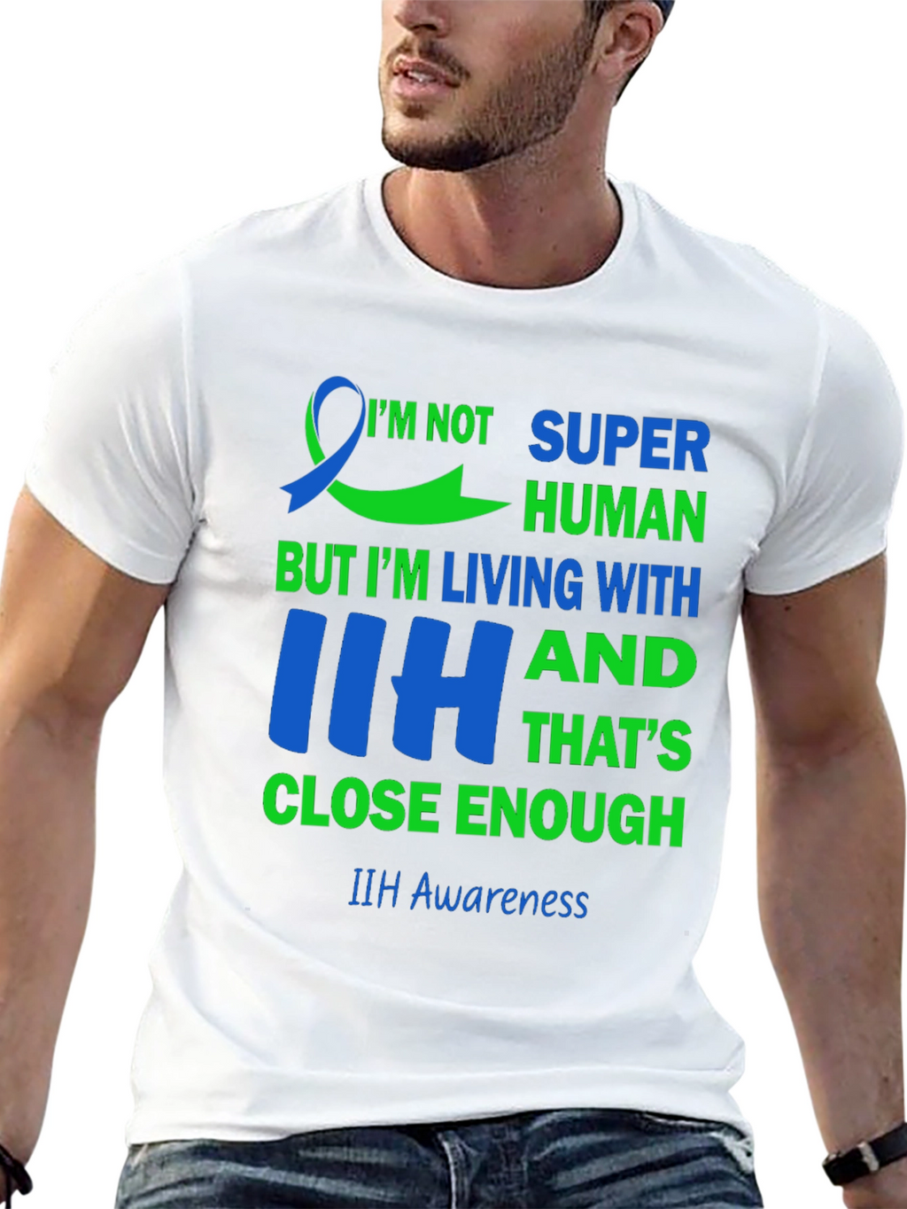 IIH Awareness T-Shirt - Super Human Living with IIH