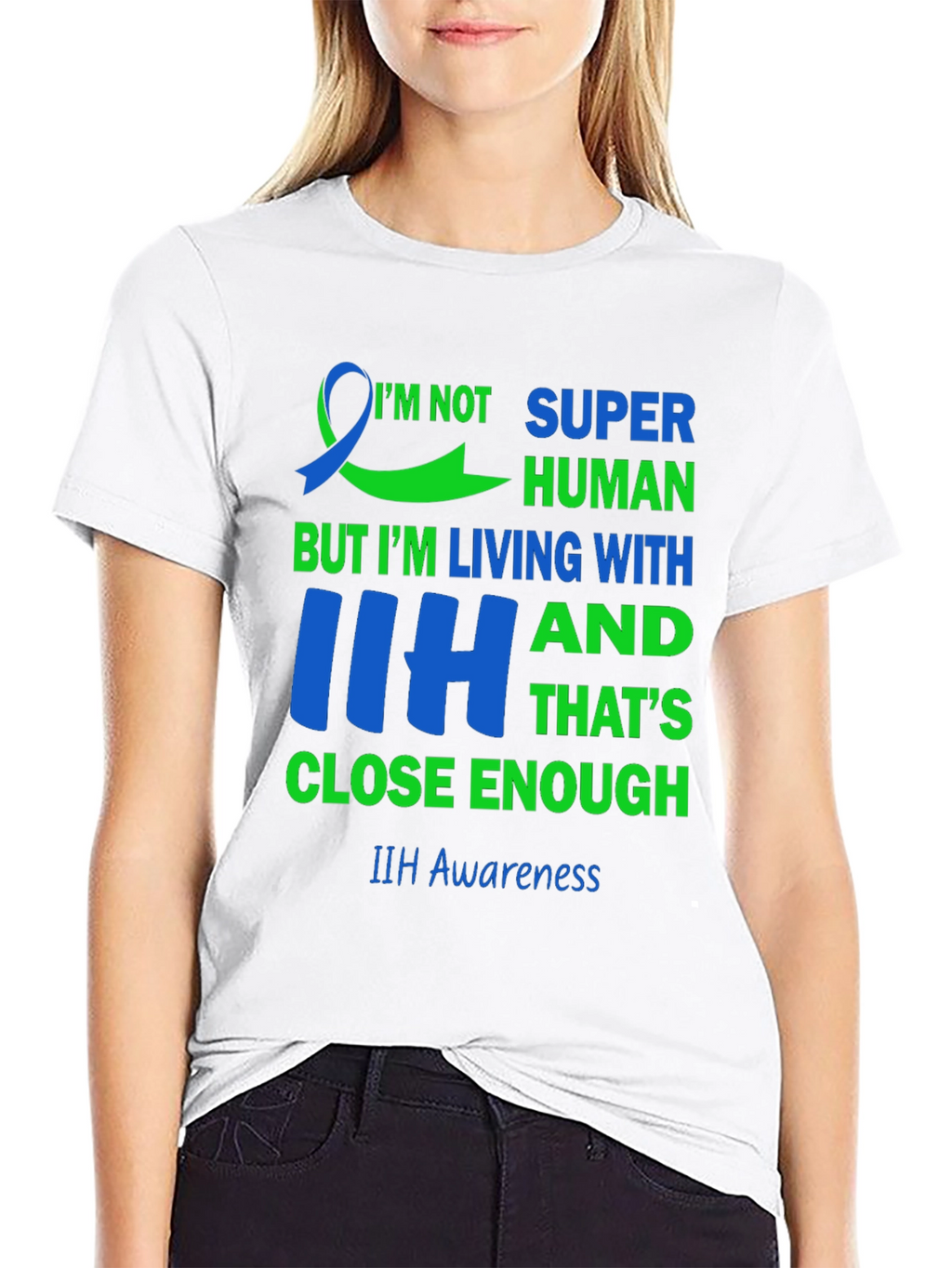 IIH Awareness T-Shirt - Super Human Living with IIH