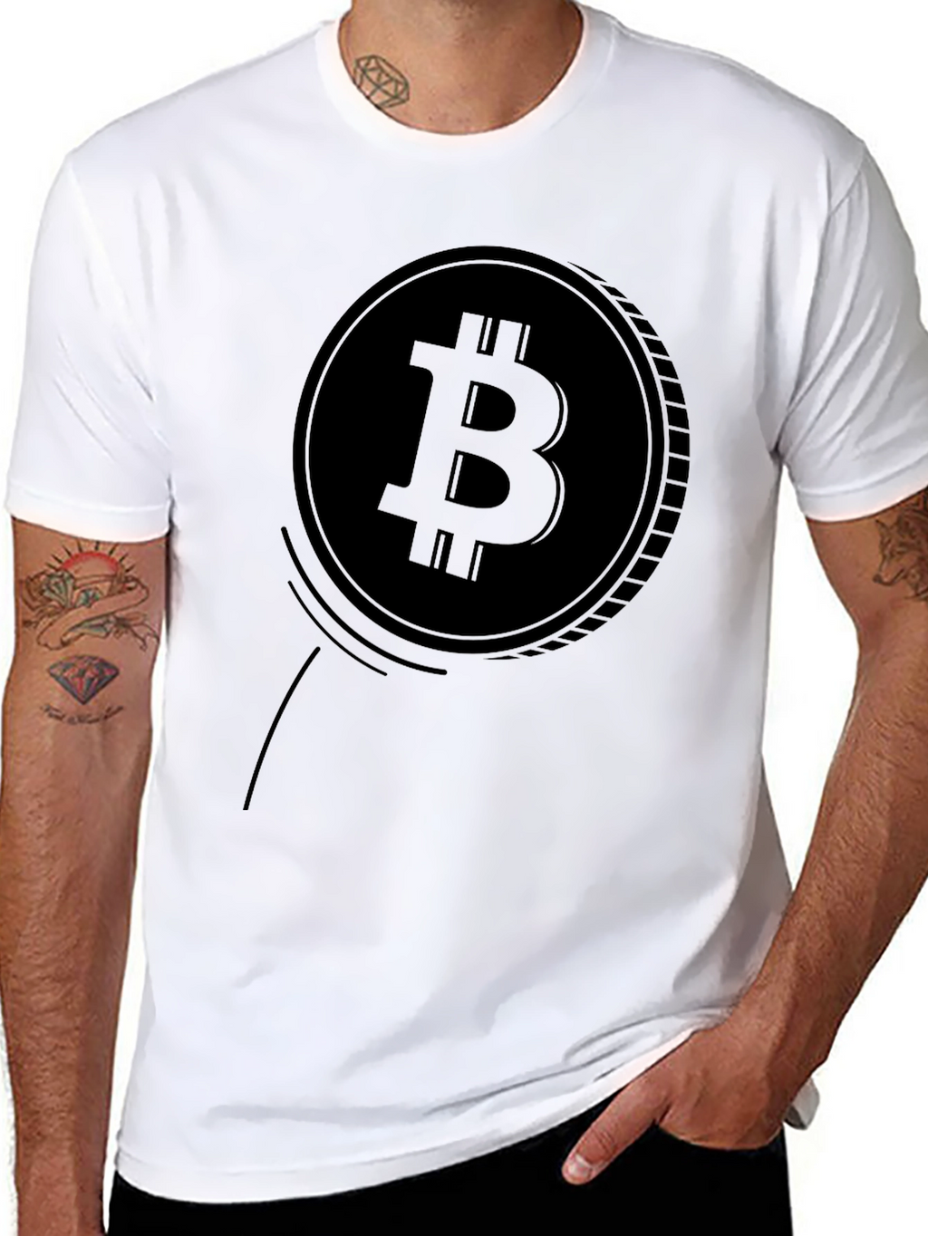 Bitcoin Graphic Black T-Shirt - Crypto Fashion