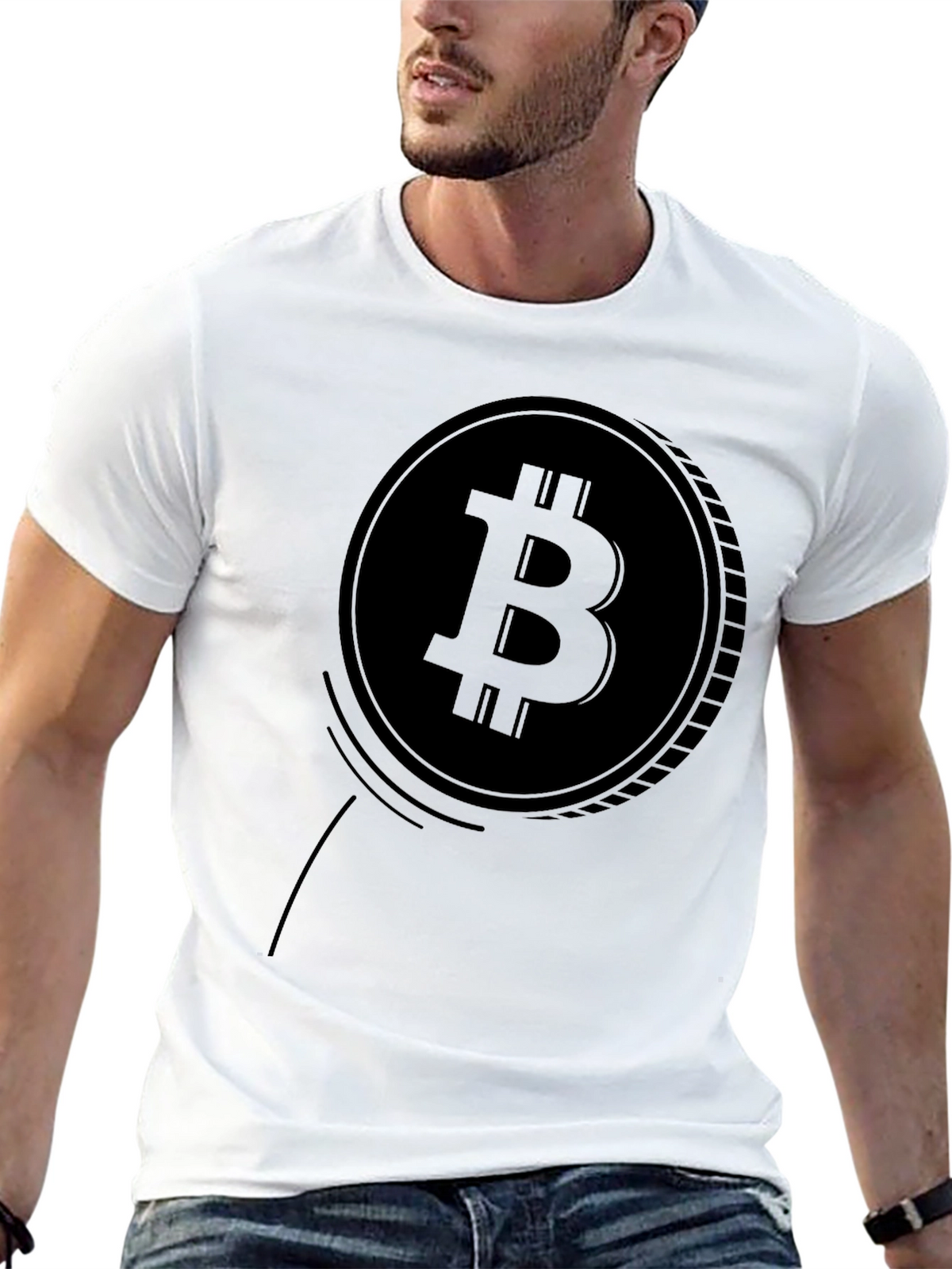 Bitcoin Graphic Black T-Shirt - Crypto Fashion