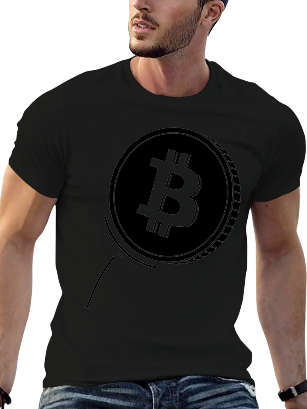 Bitcoin Graphic Black T-Shirt - Crypto Fashion