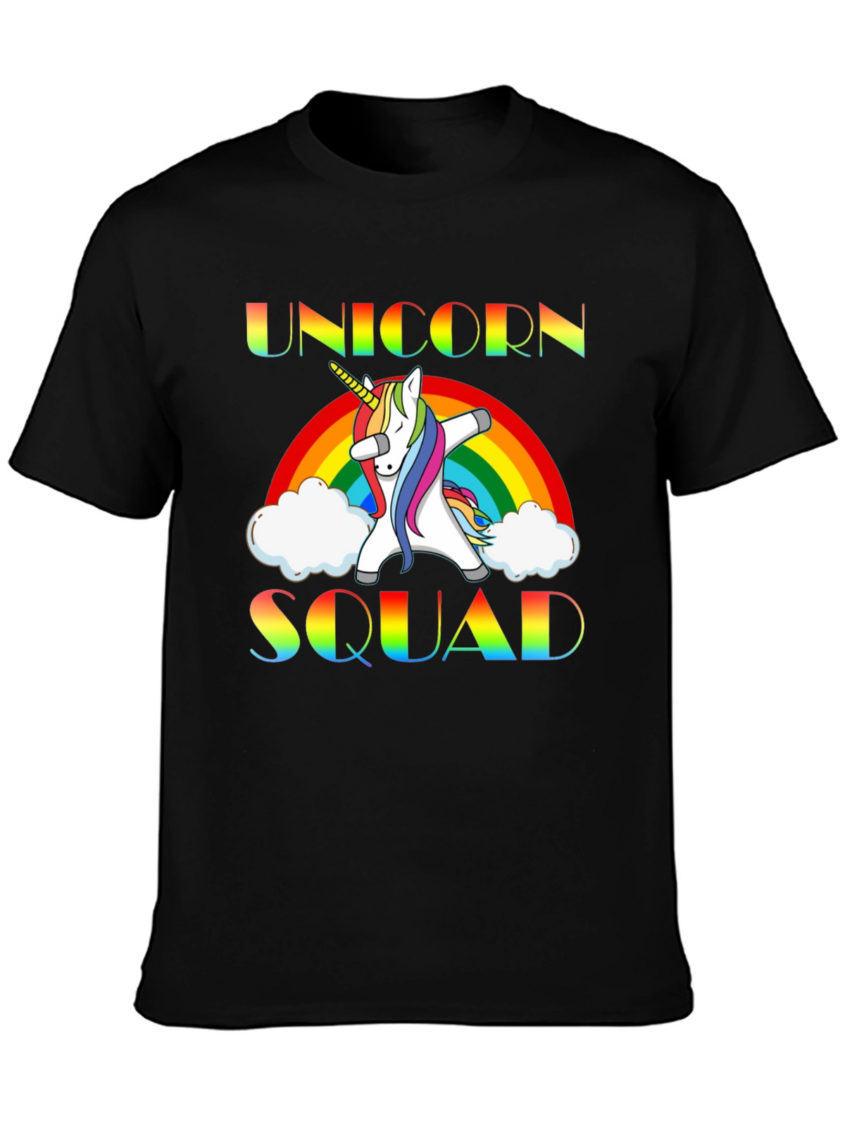 Unicorn Squad Rainbow Graphic Tee
