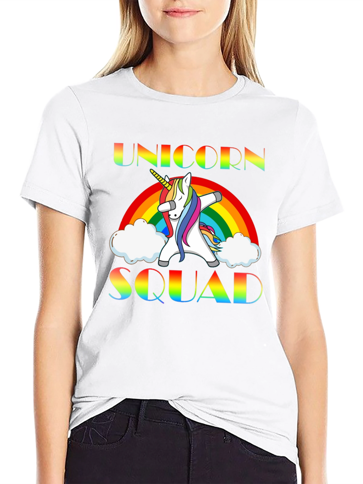 Unicorn Squad Rainbow Graphic Tee
