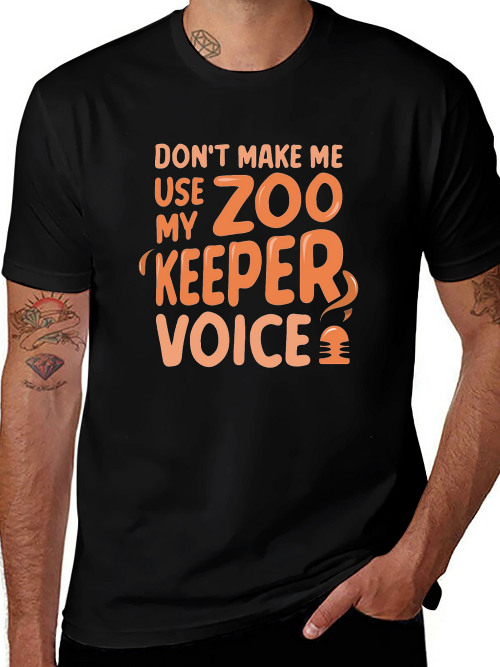 Zoo Keeper Voice Funny Graphic Tee