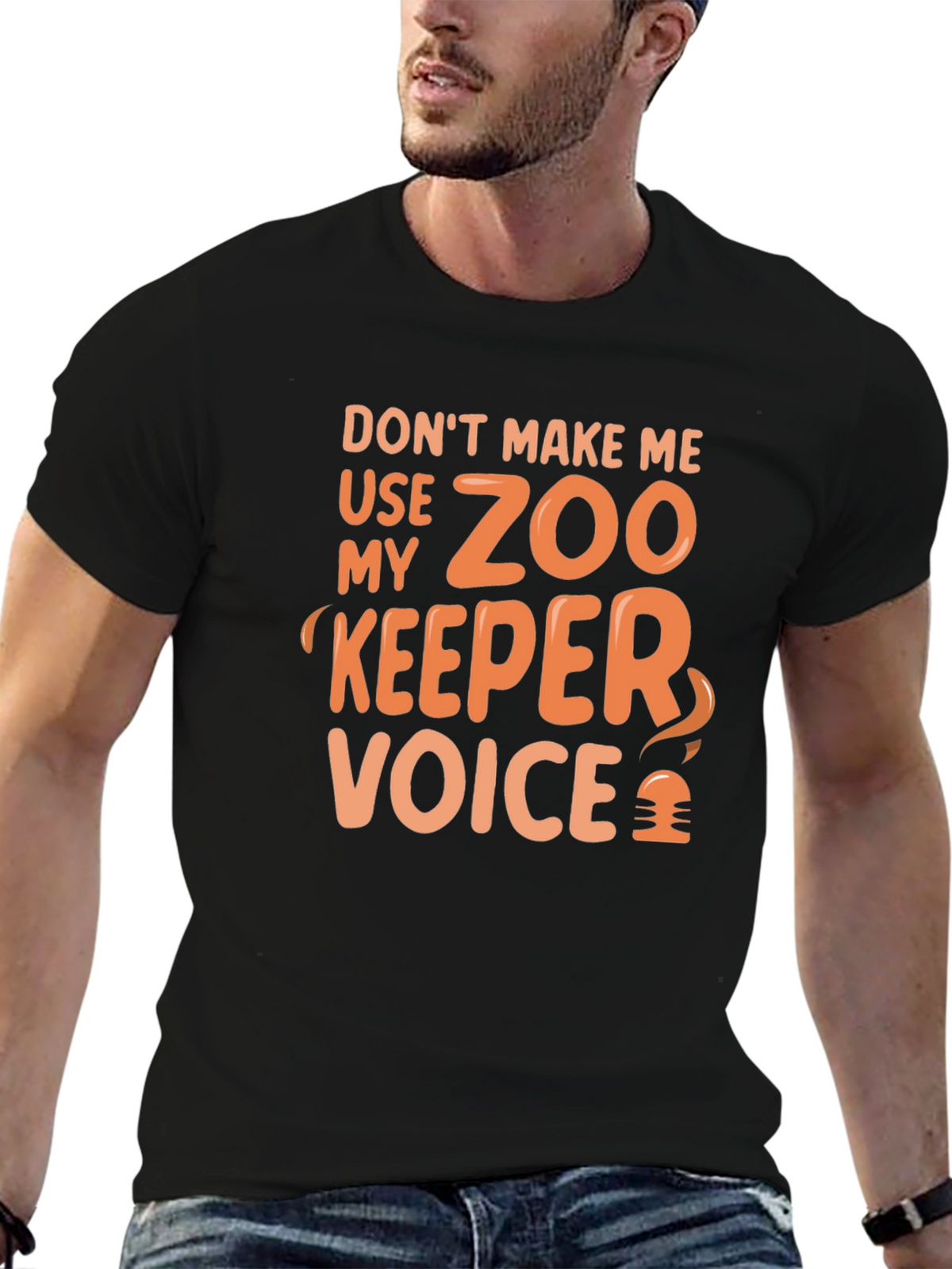 Zoo Keeper Voice Funny Graphic Tee