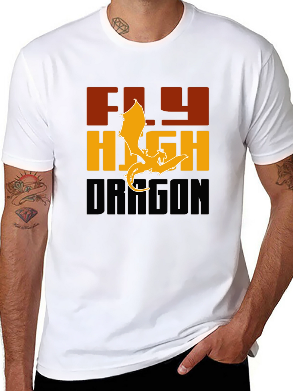 Fly High Dragon Graphic Tee - Bold & Stylish