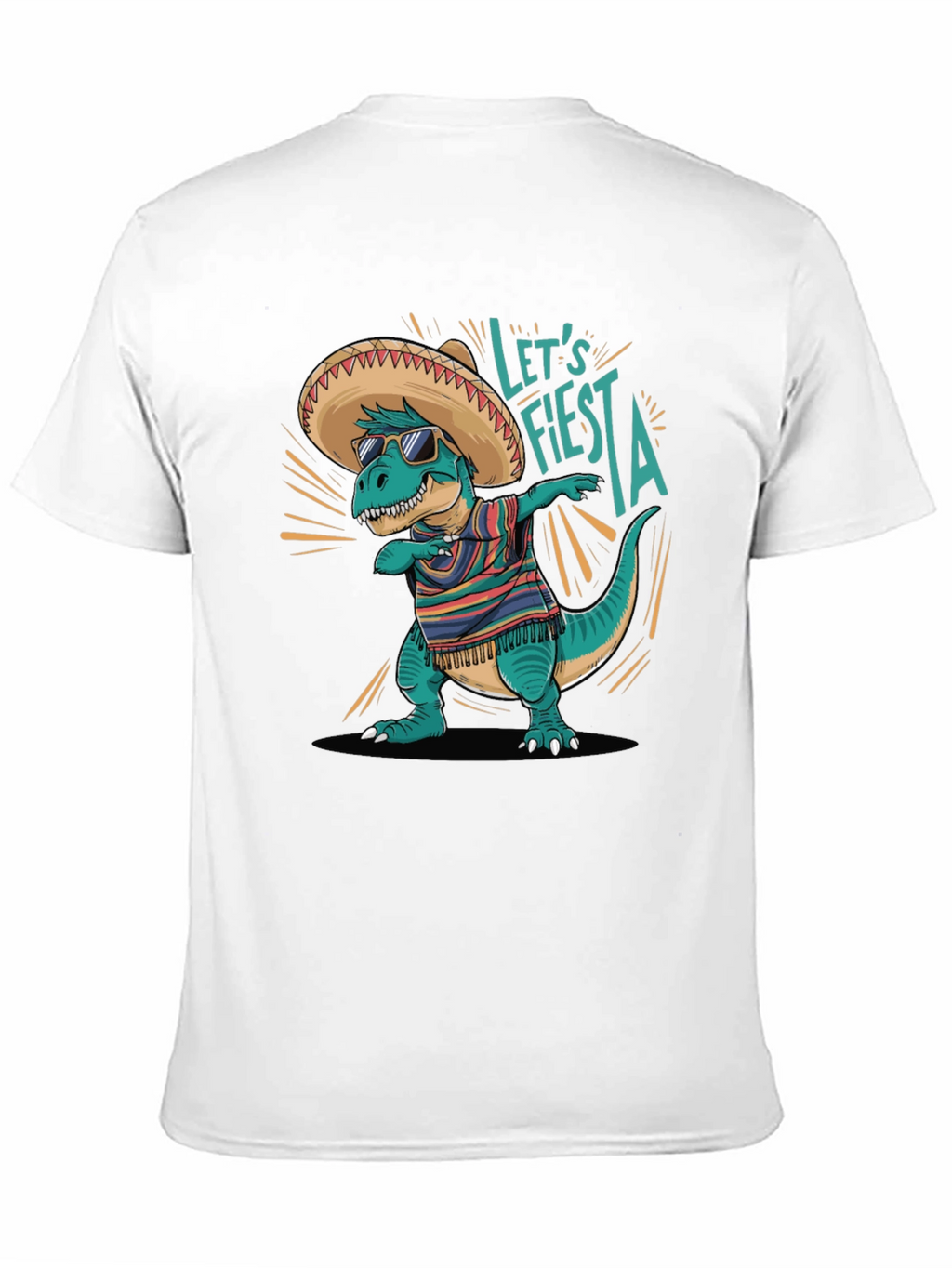 Lets Fiesta T-Rex T-Shirt - Cinco de Mayo