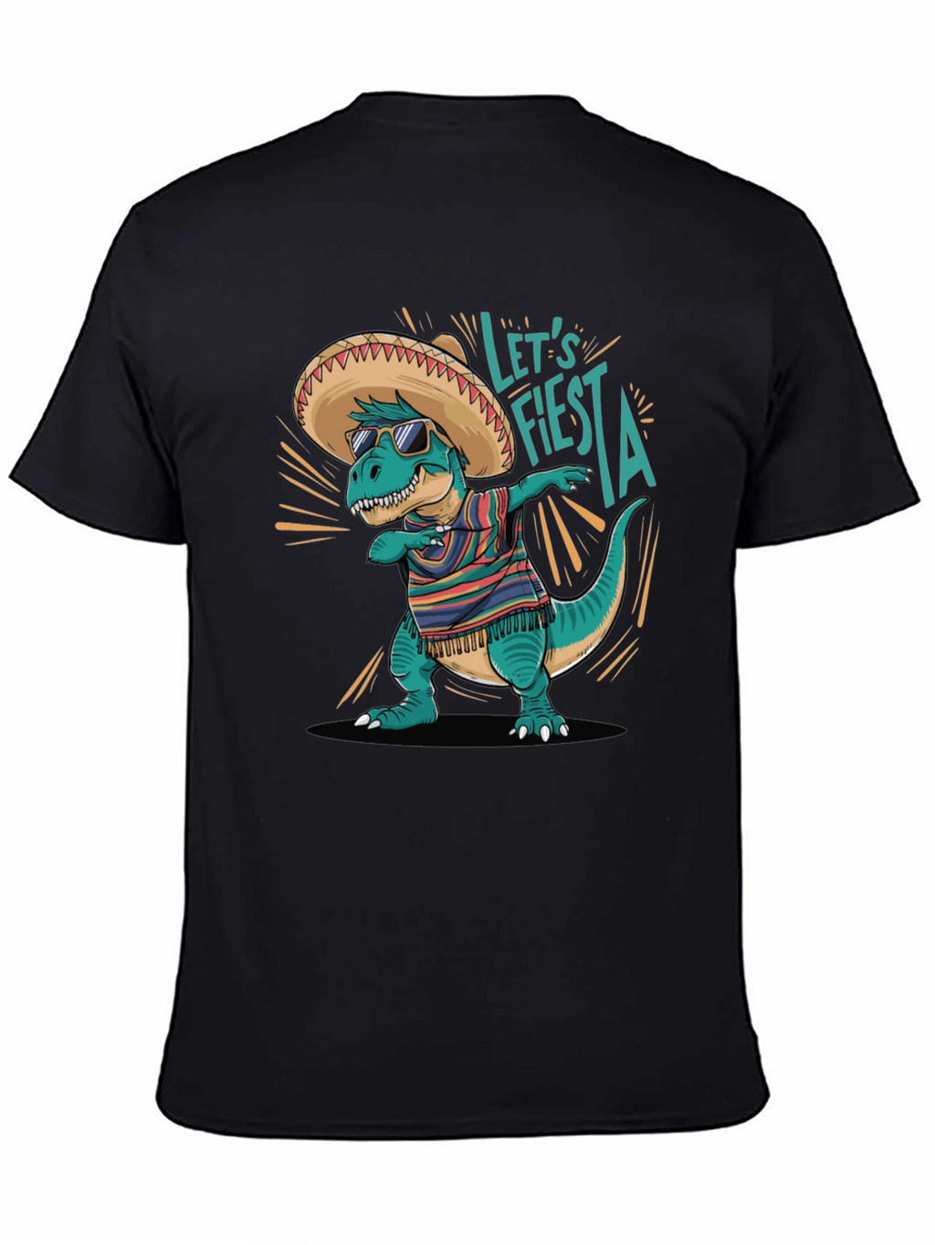 Lets Fiesta T-Rex T-Shirt - Cinco de Mayo