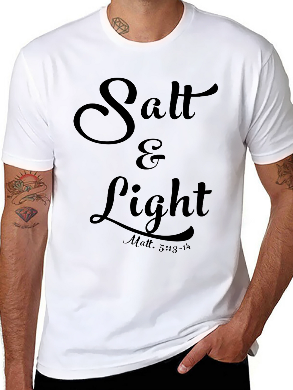 Salt & Light Christian T-Shirt - Matte 5:13-14