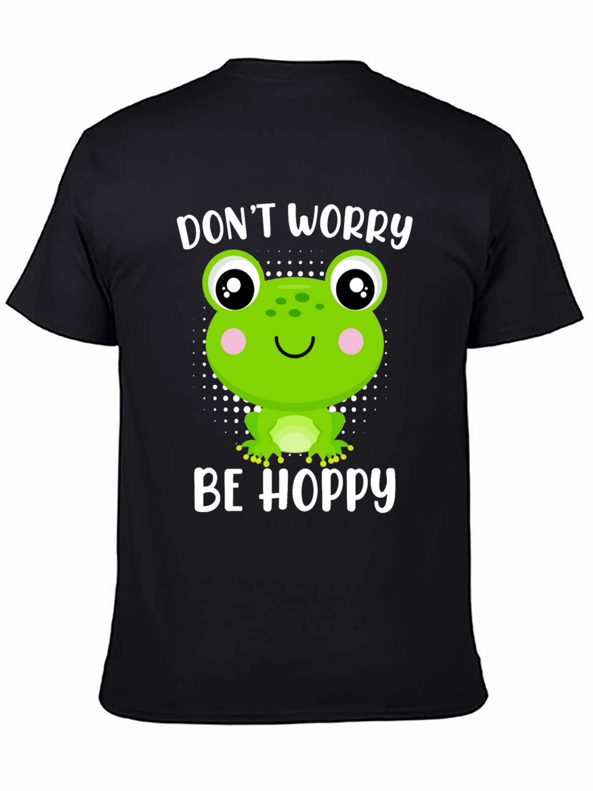 Dont Worry Be Hoppy Frog Graphic Tee
