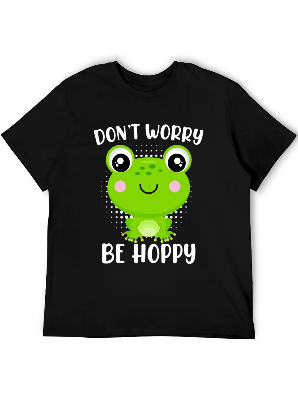 Dont Worry Be Hoppy Frog Graphic Tee