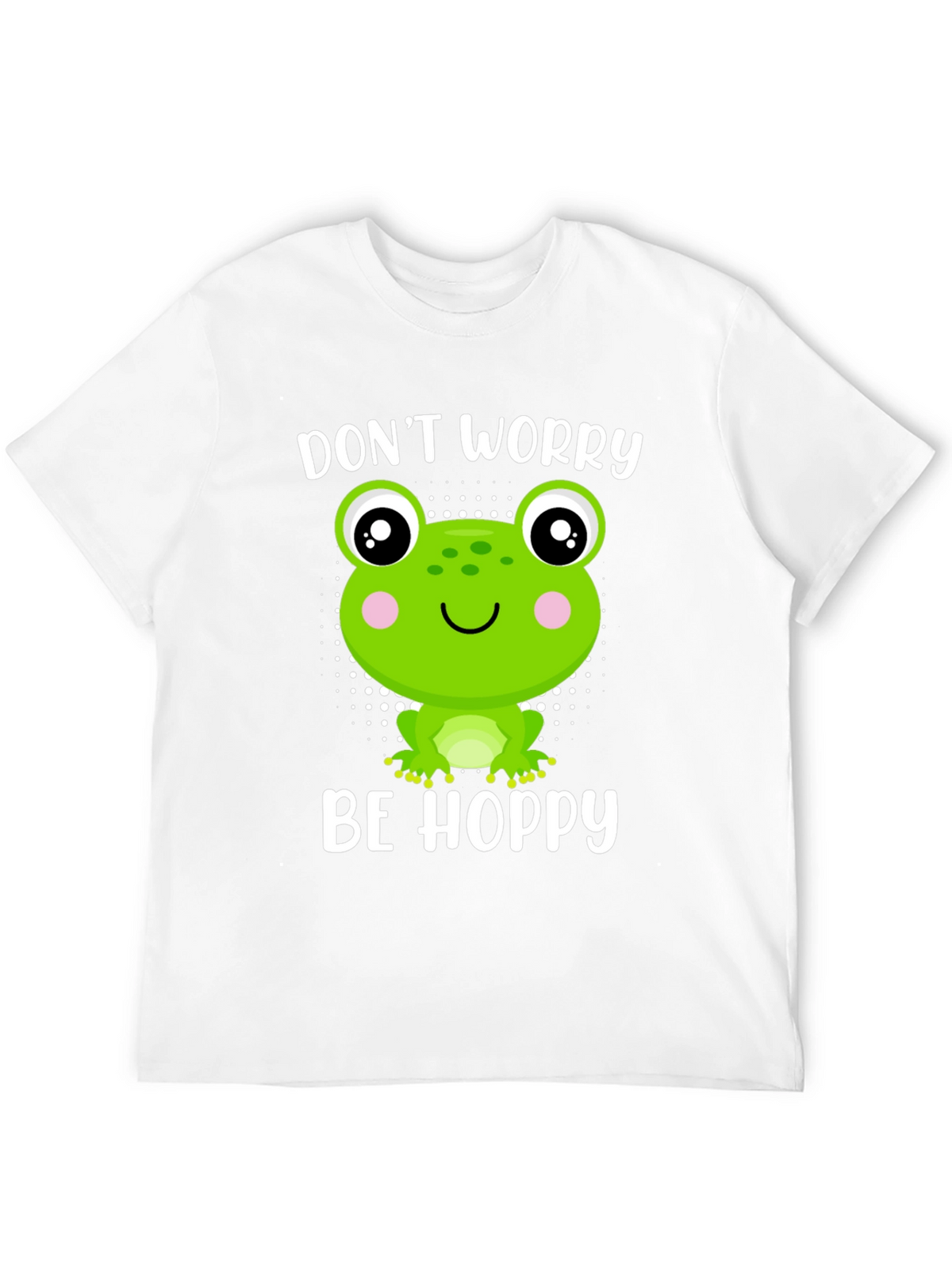 Dont Worry Be Hoppy Frog Graphic Tee
