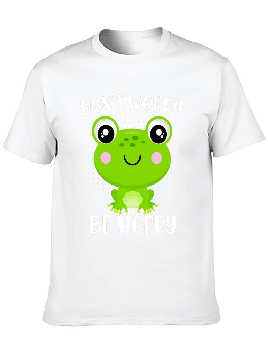 Dont Worry Be Hoppy Frog Graphic Tee