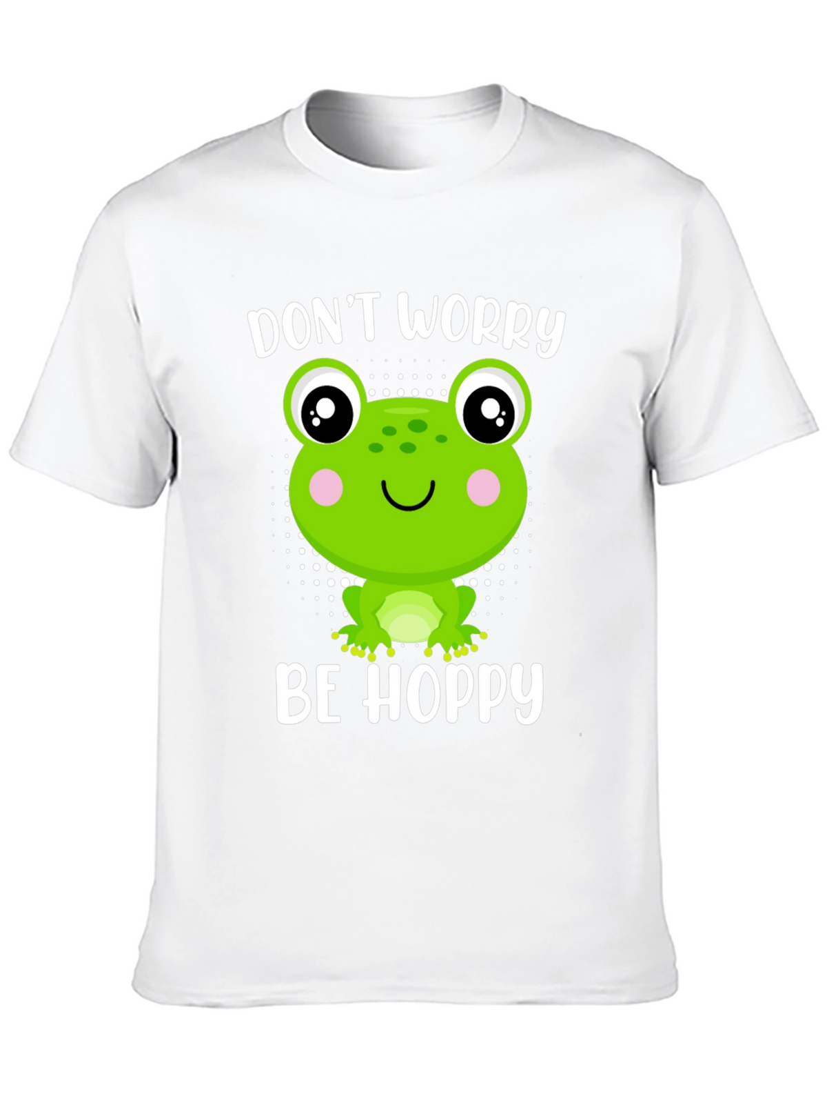 Dont Worry Be Hoppy Frog Graphic Tee