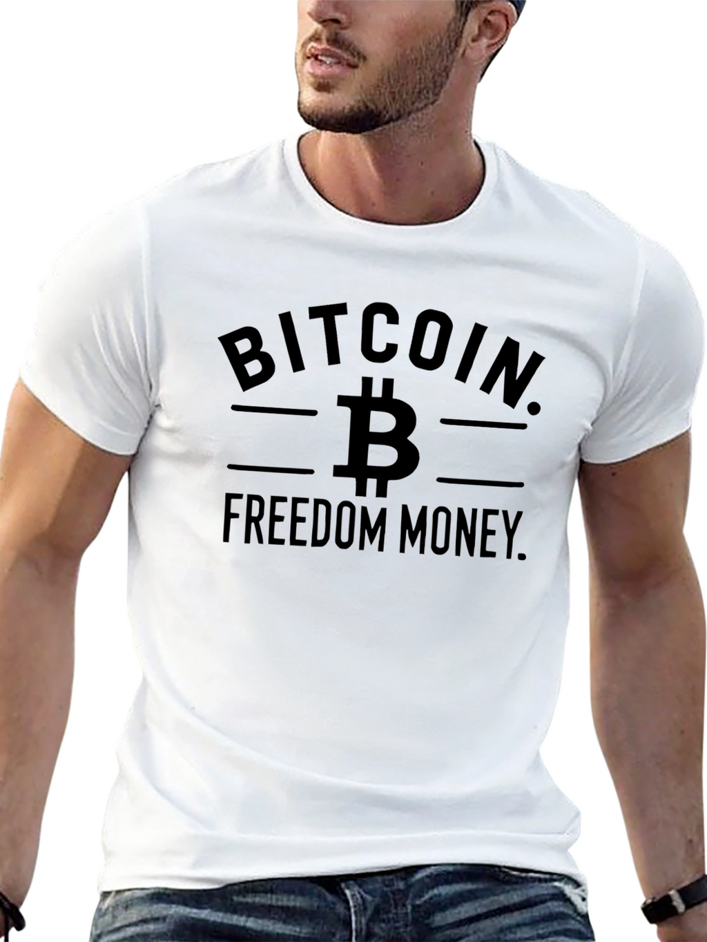 Bitcoin Freedom Money Graphic T-Shirt