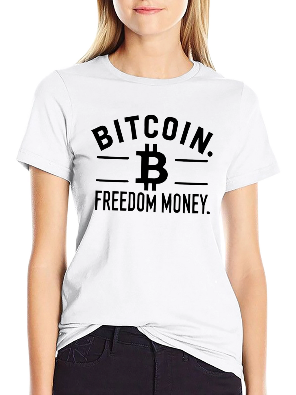 Bitcoin Freedom Money Graphic T-Shirt