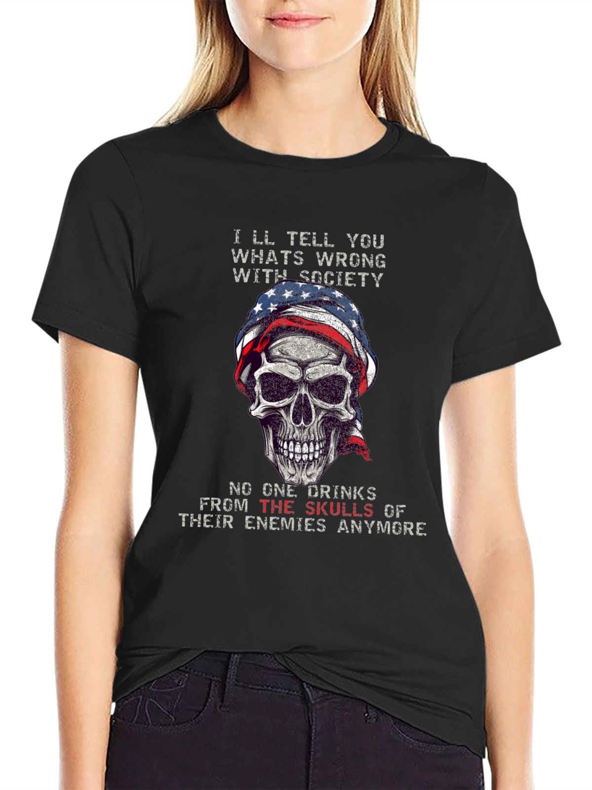 Skull Graphic T-Shirt - Societys Ills