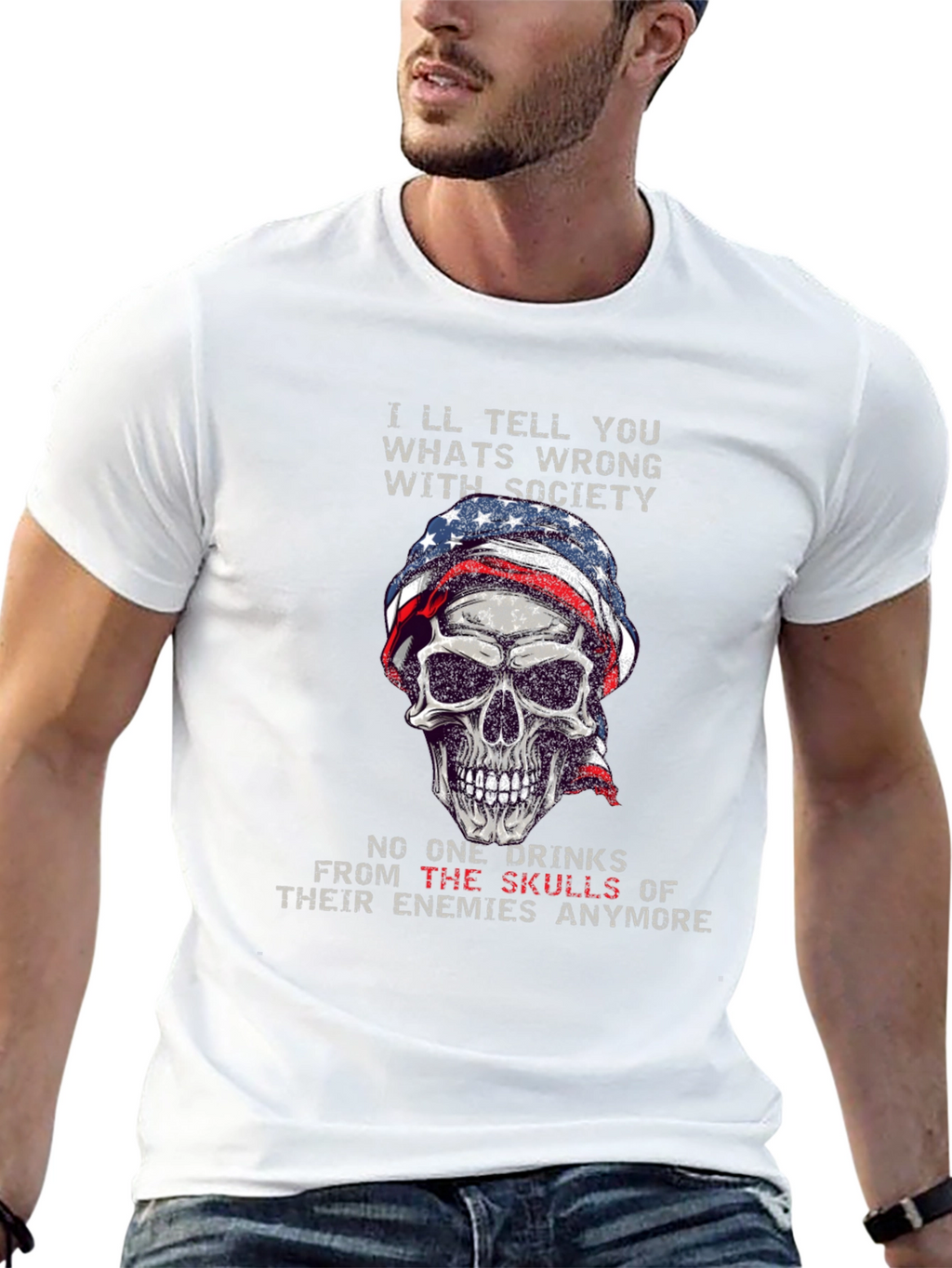 Skull Graphic T-Shirt - Societys Ills