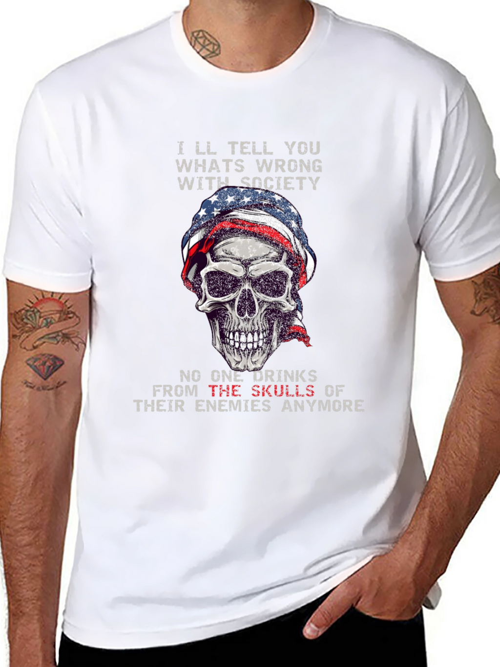 Skull Graphic T-Shirt - Societys Ills
