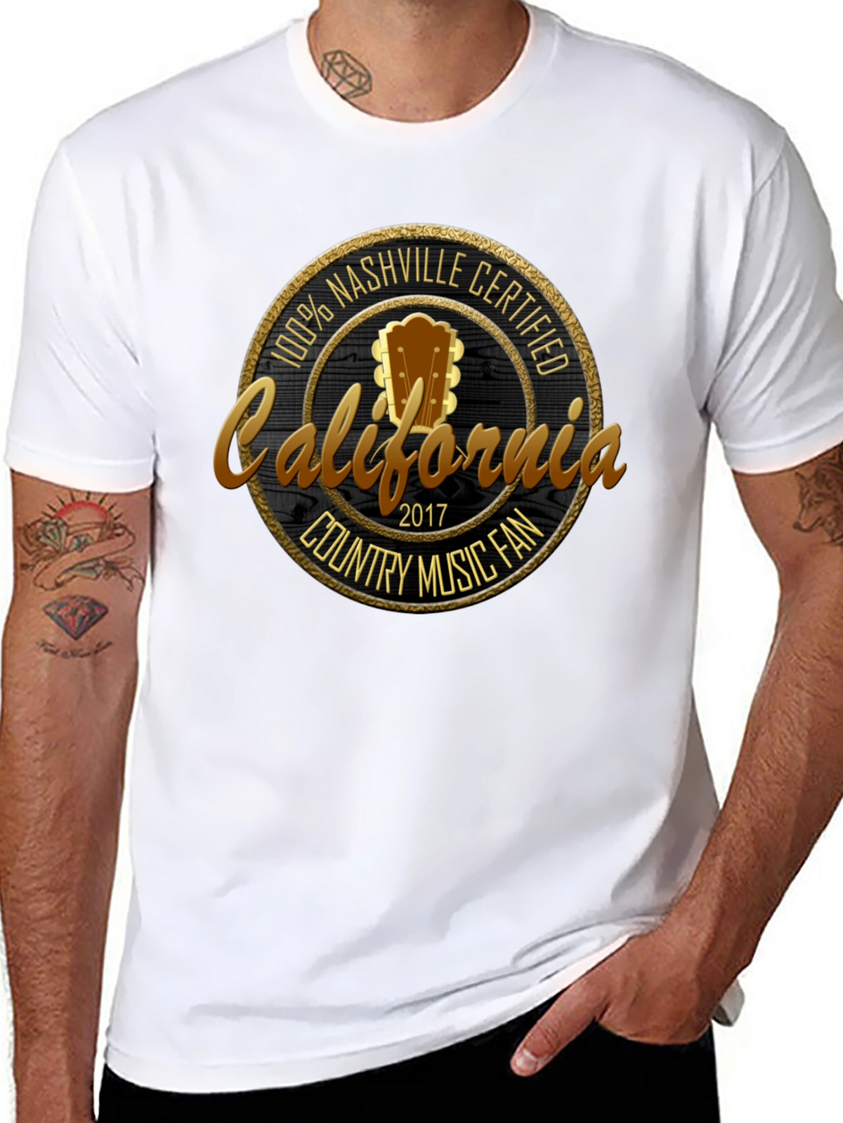 Nashville Certified California Country Music Fan T-Shirt