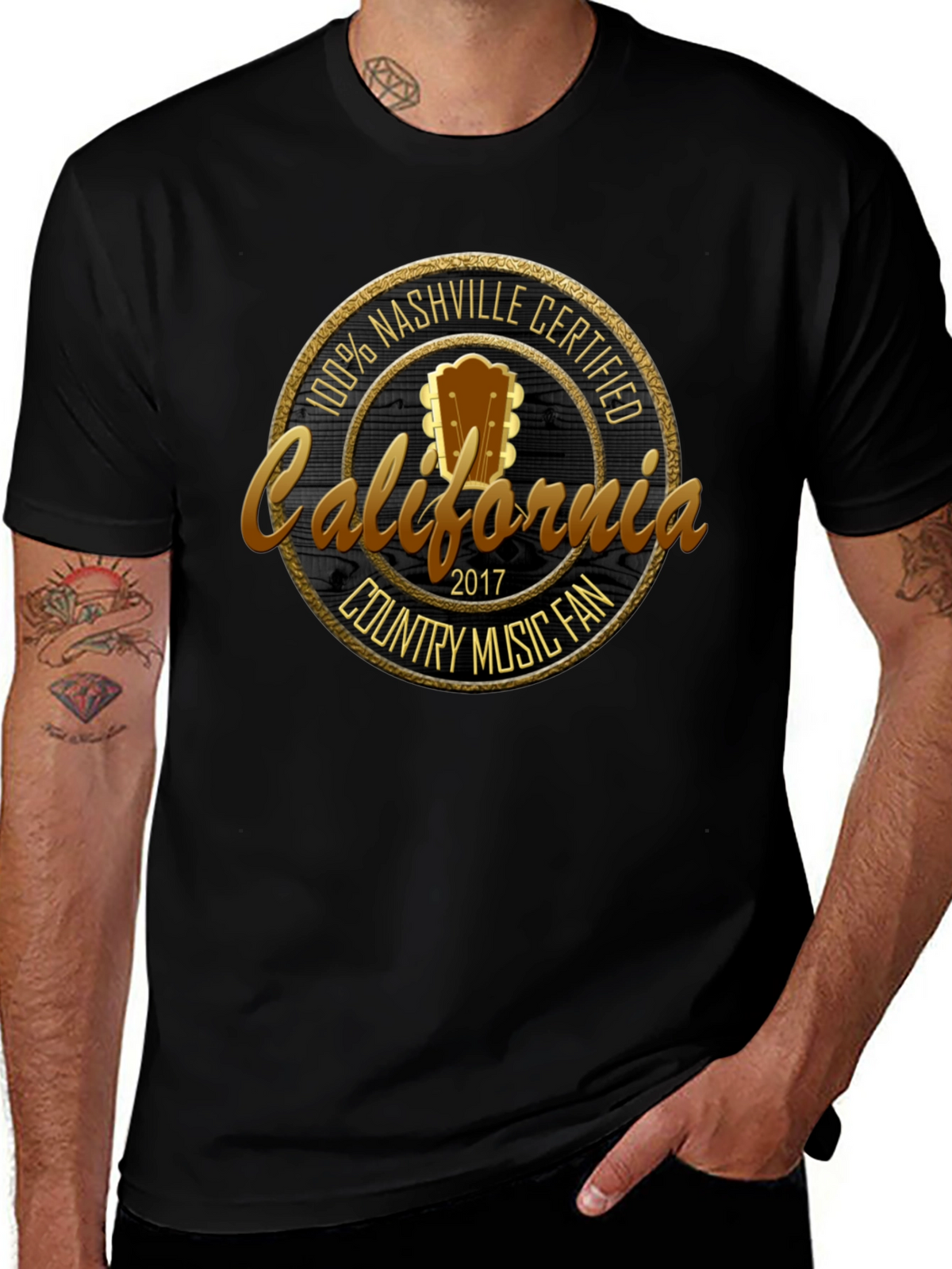 Nashville Certified California Country Music Fan T-Shirt