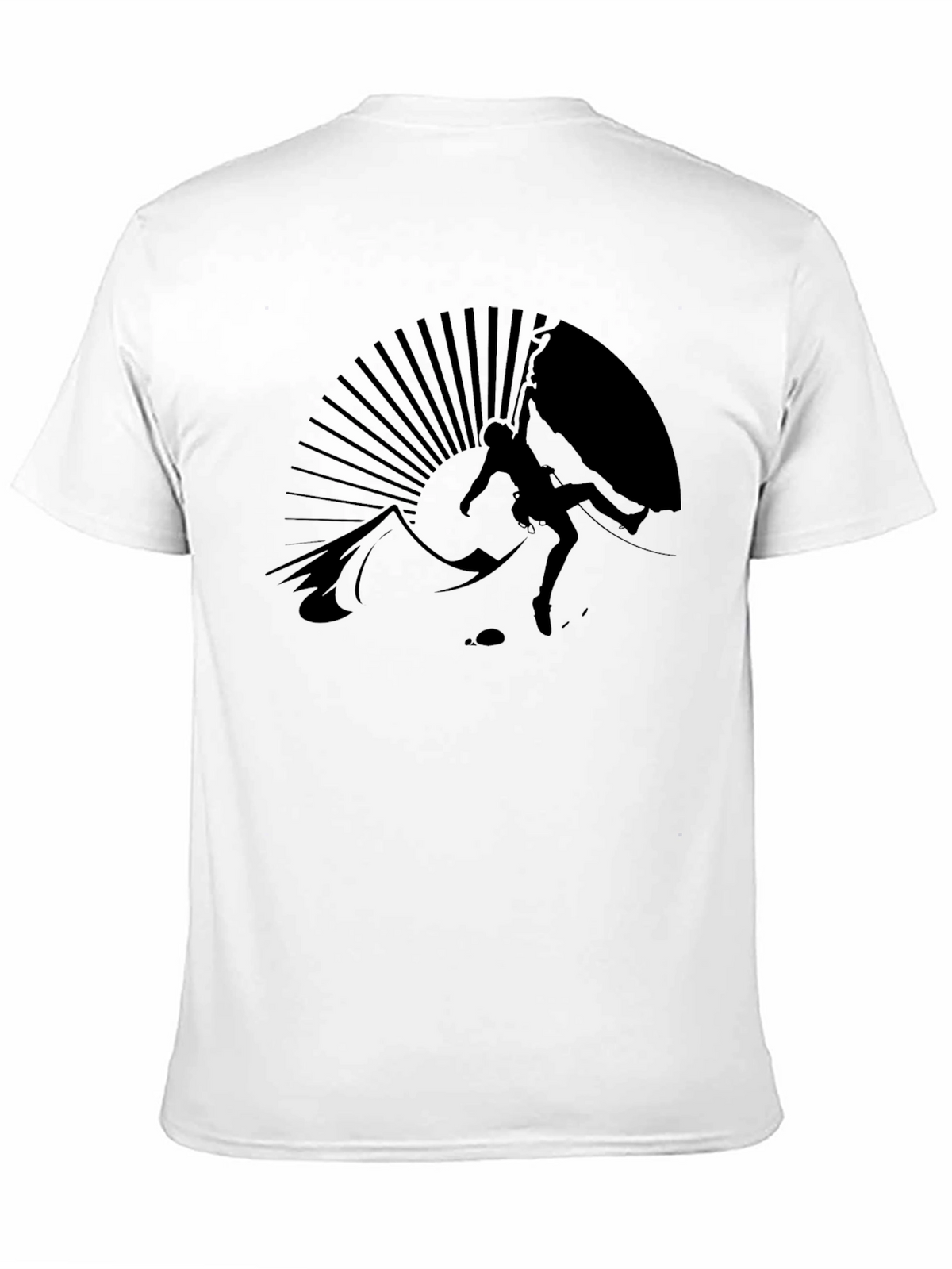 Climber Silhouette Black T-Shirt