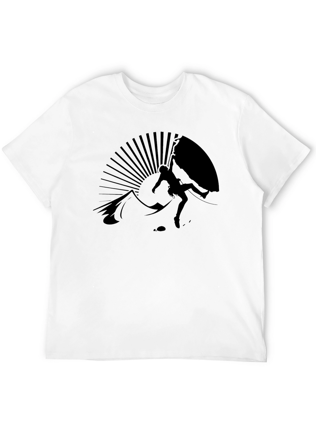 Climber Silhouette Black T-Shirt