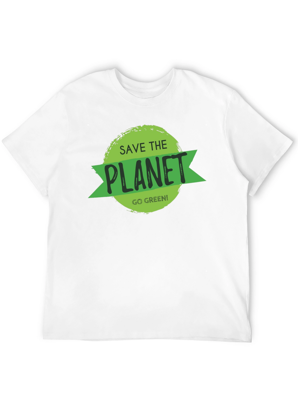 Save the Planet Black T-Shirt - Go Green!