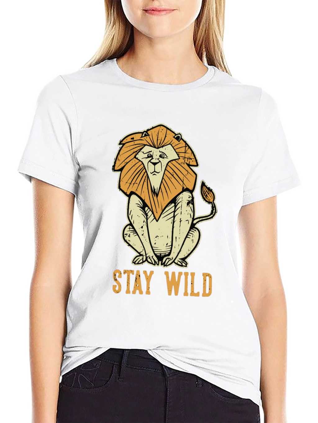 Stay Wild Lion Graphic Tee