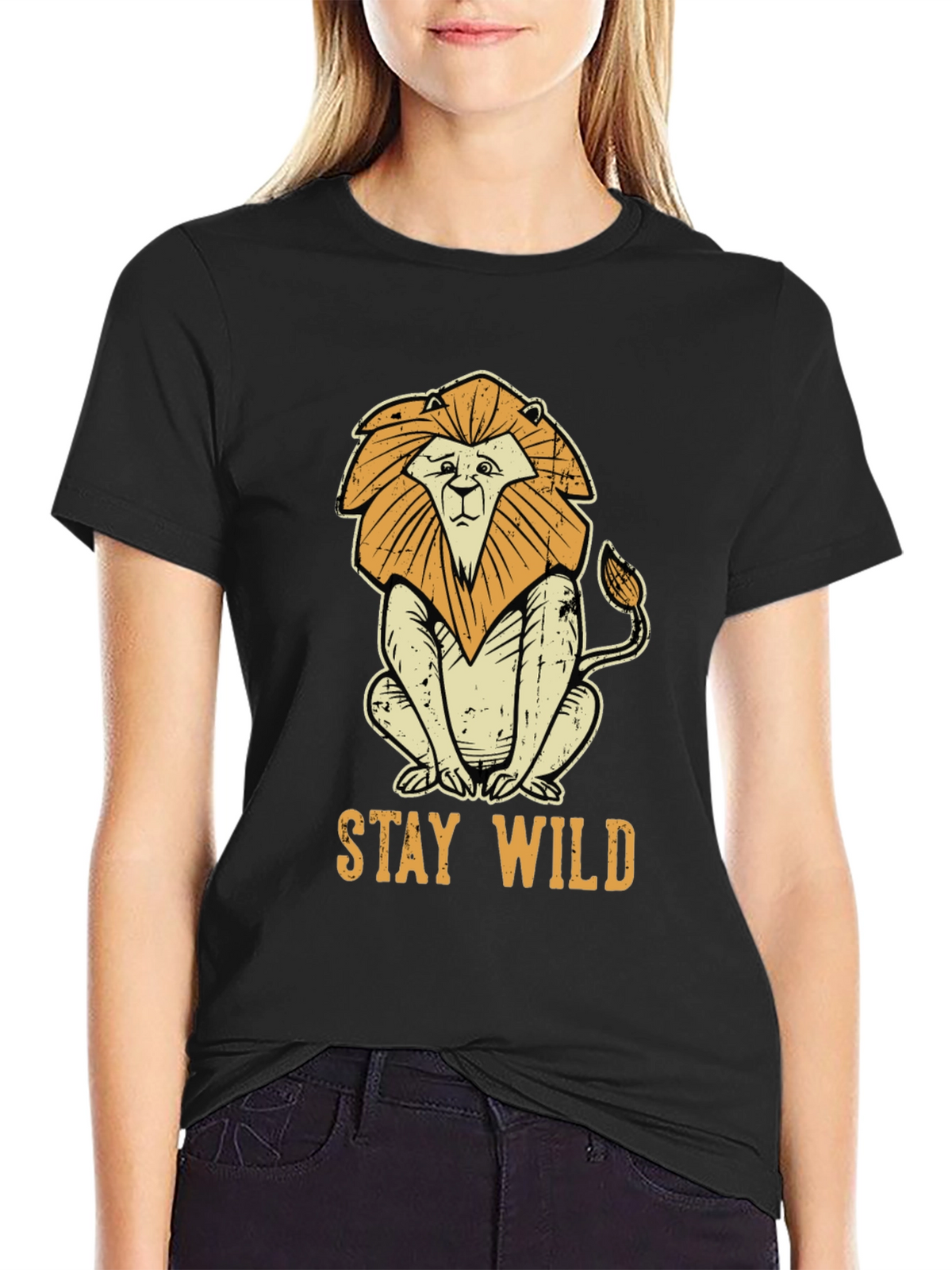 Stay Wild Lion Graphic Tee