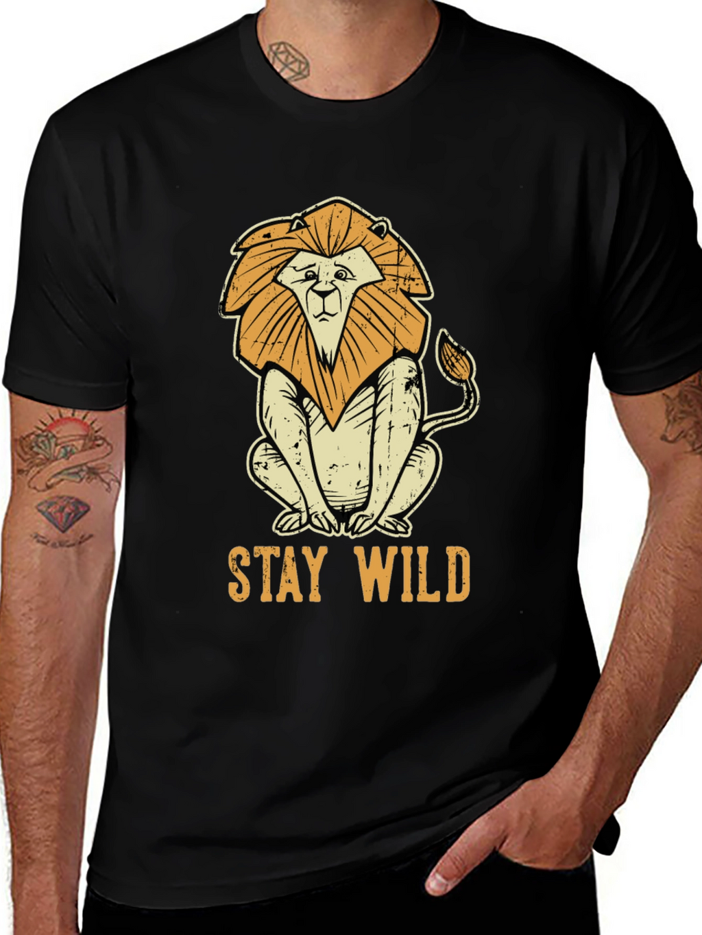 Stay Wild Lion Graphic Tee