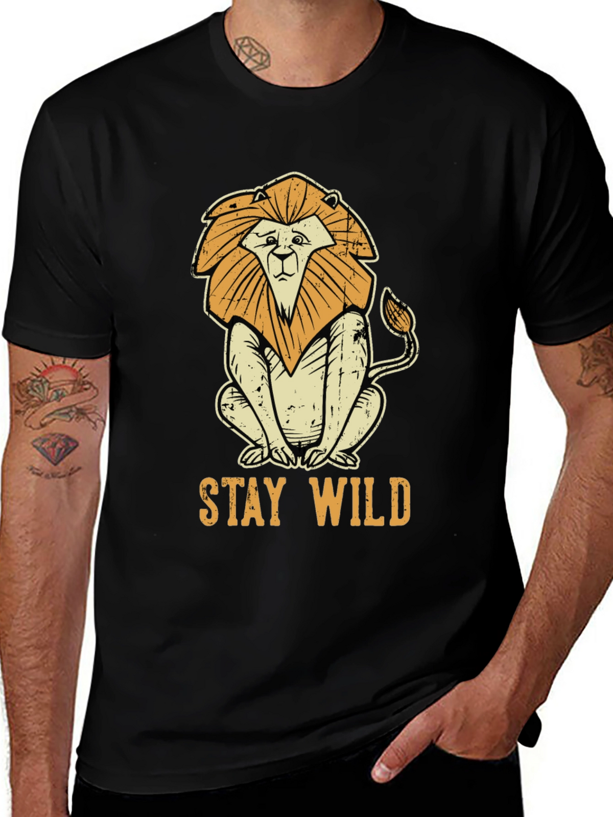 Stay Wild Lion Graphic Tee