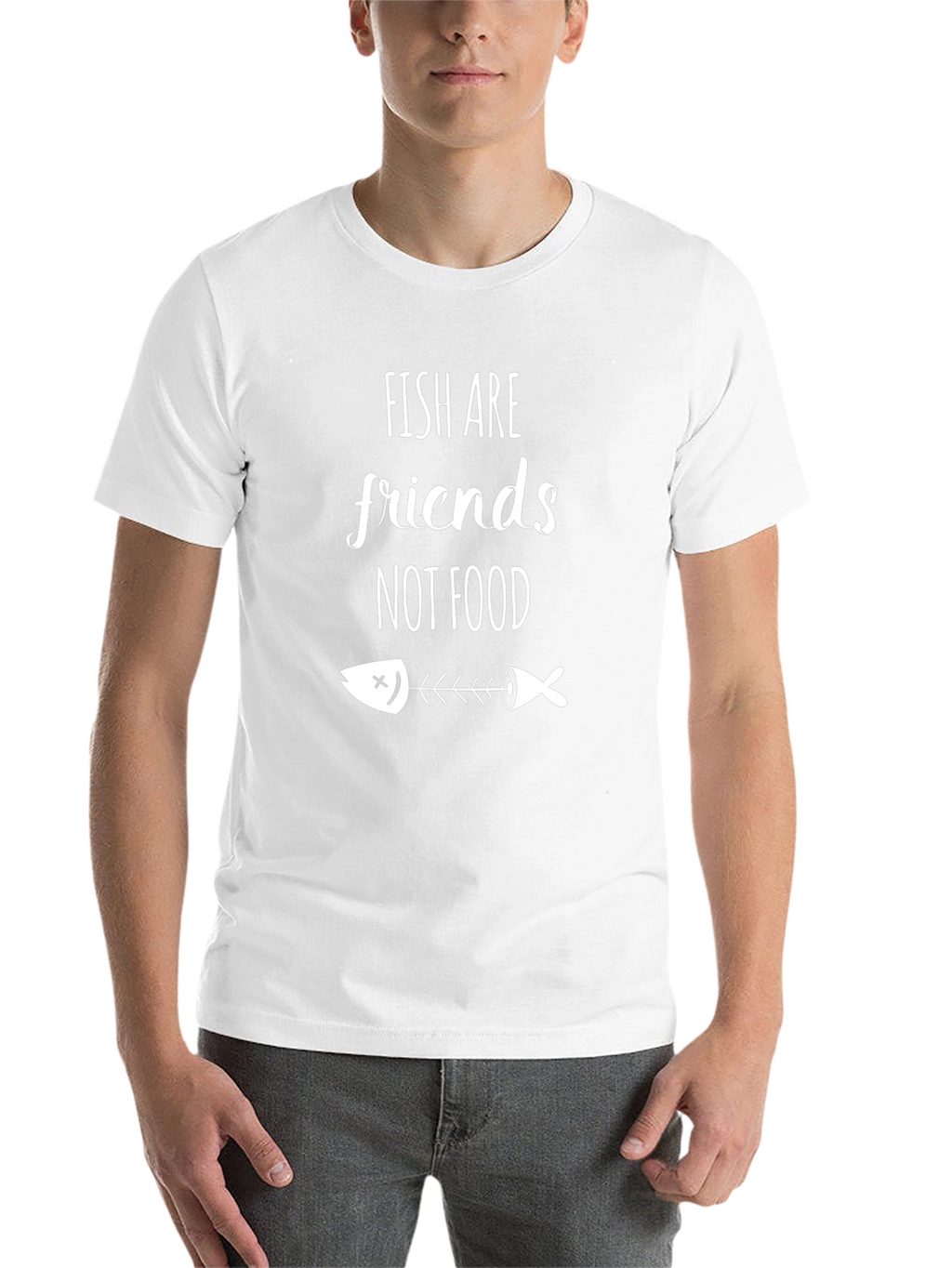 Fish Are Friends Graphic Tee - Vegan Statement Shirt